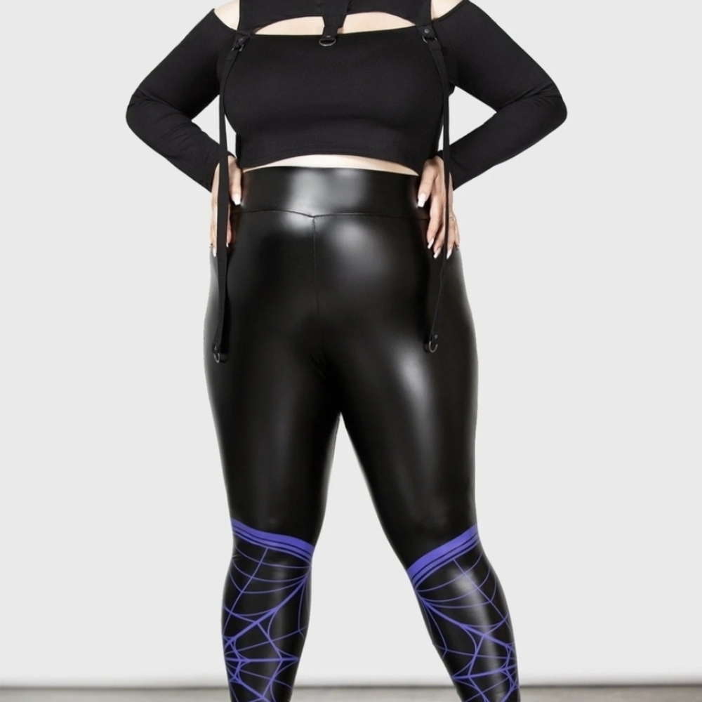 Killstar Stay Kooky Wednesday Addams Leggings 4xl